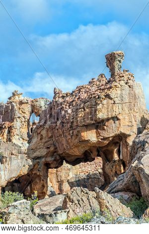 A See Through Hill At The Stadsaal Caves In The Western Cape Cederberg