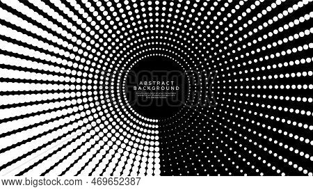 Abstract Circle Halftone Background Design. Rounded Halftone Background.