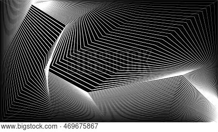 Straight Line Wave Abstract Background. Line Wave Template Design.