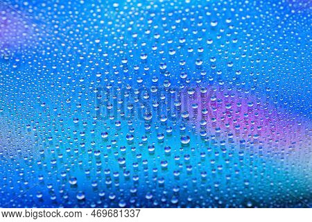 Water Drops. Abstract Gradient Background. Drop Texture. Blue Gradient. A Highly Textured Image. Sha