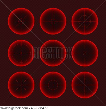 Various Weapon Thermal Infrared Sights, Sniper Rifle Optical Scopes. Hunting Gun Viewfinder With Cro