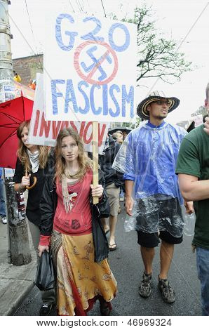 G20 Protest in Toronto.