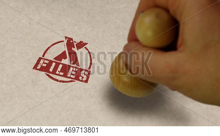 X Files Secret Documents Stamp And Stamping