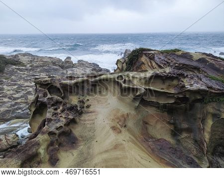 Nanya Lookout At Northern Taipei. It Is Noted For Its Fantastic Rock Formations And Sea-eroded Coral