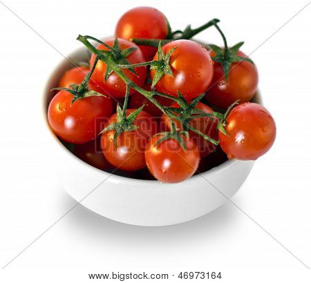 Pomodori In tazza bianca