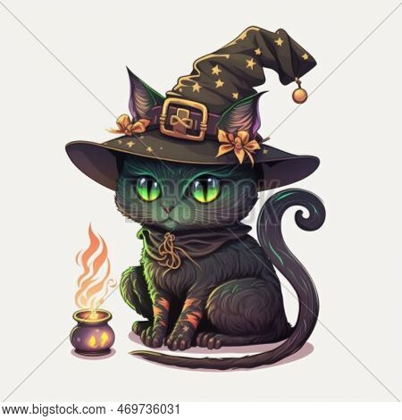 Beautiful And Colorful Cat Image Design / Cat Meme #6
