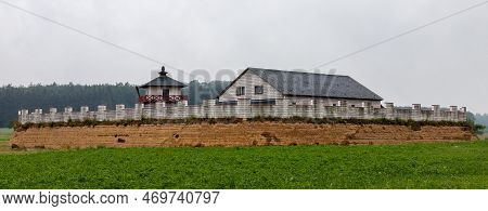 Limes Castle At Pohl In Hessen By Day