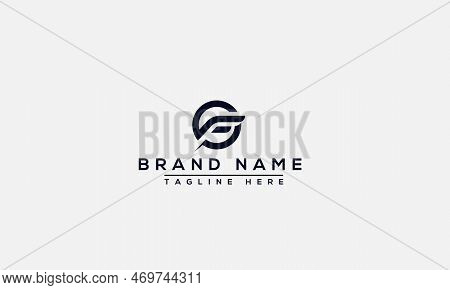 Cf Logo Design Template Vector Graphic Branding Element