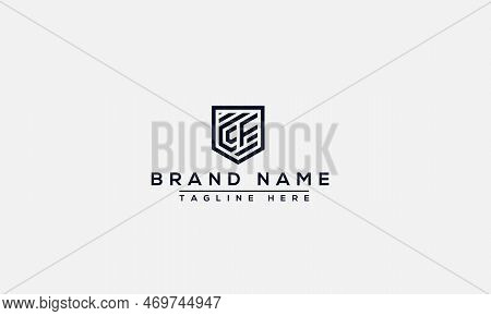 Cf Logo Design Template Vector Graphic Branding Element