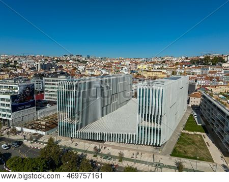 Lisbon, Portugal - November 07, 2022: Edp Headquarters Building In Lisbon, Portugal