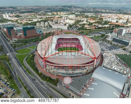Lisbon, Portugal - October 22, 2022: Estadio Do Sport Lisboa E Benfica. Multi-purpose Stadium Locate