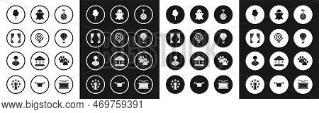 Set Unicycle Or One Wheel Bicycle, Classic Dart Board And Arrow, Curtain, Cotton Candy, Hot Air Ball
