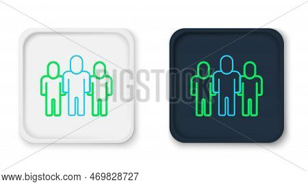 Line Project Team Base Icon Isolated On White Background. Business Analysis And Planning, Consulting