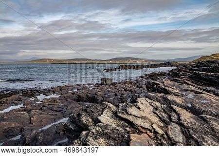 The Rocks Of Carrickfad By Portnoo At Narin Strand In County Donegal Ireland