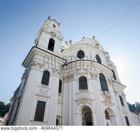 Collegiate Church Of Salzburg, Austria, Kollegienkirche In German. It Was Built In Baroque Style And