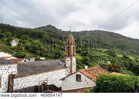 Church Of San Andres De Teixido In Galicia, Spain, In The Rias Altas Region. This Church Is A Famous
