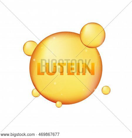 Lutein. Food For Good Vision. Vector Stock Illustration.