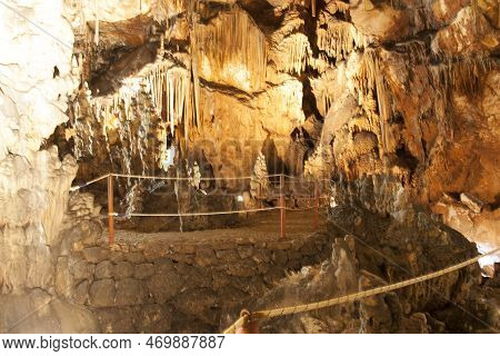 Beautiful Cave Rock Formations In Croatia Photo