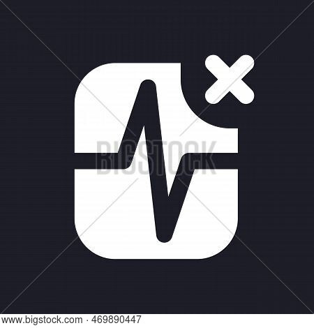 Removed Pulse Animation White Pixel Perfect Solid Ui Icon. Delete Heartbeat Effect From Footage. Sil