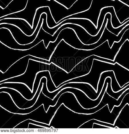 Noisy Seamless Pattern Hand Drawn With Dry Brush
