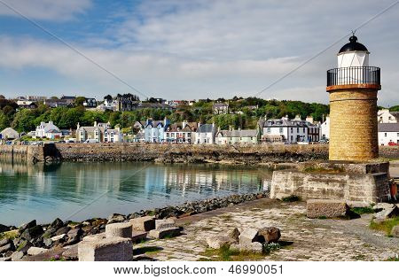 Portpatrick 등 대와 항만의 보기