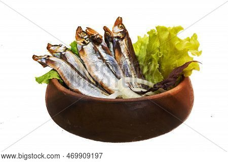 A Image Of Dried Capelin Studio Macro Shoot