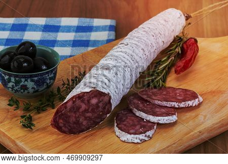 Fuet Sausage - Spanish Meat Sliced With Herbs