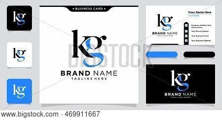 Modern Letter Kg Logo Design Vector. Initial Linked Letter Kg Logo Design With Creative, Vector Illu
