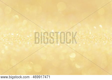 Christmas Golden Bright Glowlight Shine Effect Glitter Texture Blurred Bokeh Abstract  Background.ho