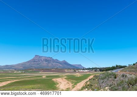 Farm Lansdcape On Road R303 In The Koue Bokkeveld Region Of The Western Cape Province