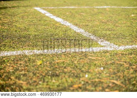 Stock Image Kid Game Football. Difocused Image