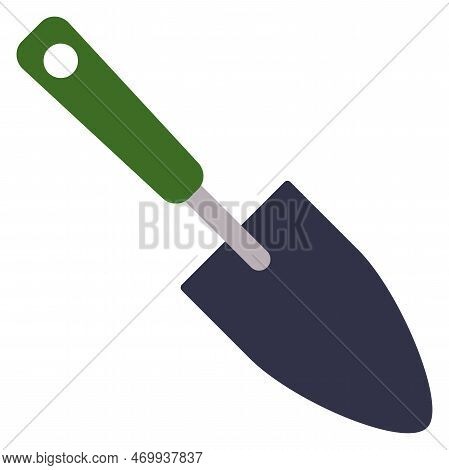 Handheld Shovel Icon. Color Spade Gardening Tool