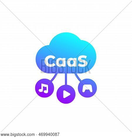 Caas Icon On White, Content As A Service