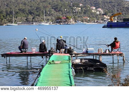 Milas, Mugla, Turkey. 24 January 2023: In The Kazıklı Village Of Milas District, The Local People, W