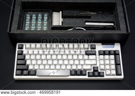 28th January 2023-bucharest, Romania. The New High Tech Quiet Mechanical Keyboard Adara From The Rom
