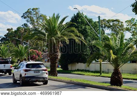 Traffic In Western Sydney On A Sunny Afternoon. Sydney, Nsw, Australia. Feb 2023.