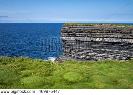 The Dun Briste Sea Stack Off The Cliffs Of Downpatrick Head In County Mayo - Ireland