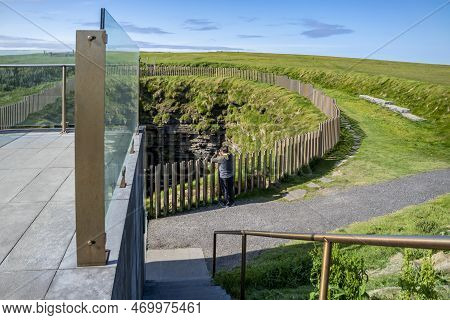 The Blowhole At Downpatrick Head In County Mayo - Ireland