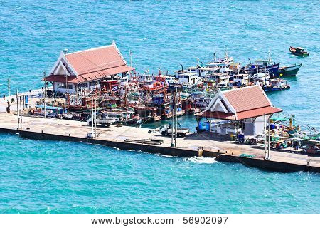 Bird Eye View Of Srichang Island, Thailand