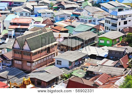 Bird Eye View Of Srichang Island, Thailand