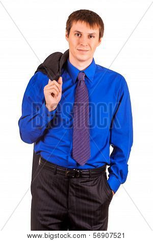 businessman isolated on the wnite background