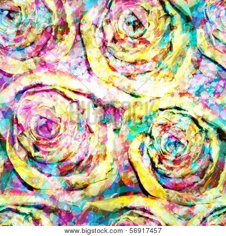 Seamless Roses Pattern. Vector, EPS 10