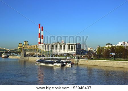 Moscow - May 07: Radisson Slavyanskaya Hotel On The Moskva River Embankment On May 07, 2013 In Mosco