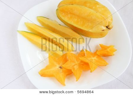 geschnittenen starfruit