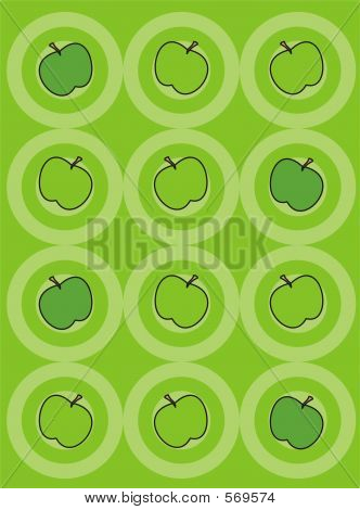 Groene appels achtergrond