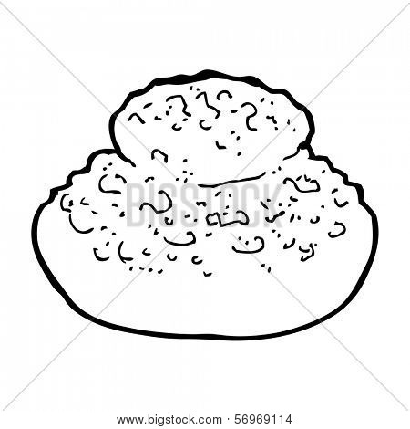 cartoon bread
