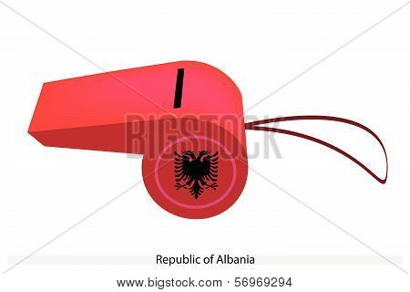 Red Whistle Of The Republic Of Albania