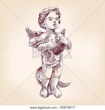 angel or cupid vector llustration