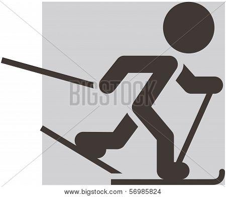 Cross-country Skiing Icon