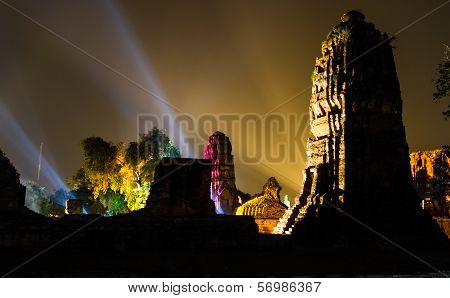 Ayutthaya Ligth & Sound Presentation And Thai Historical Acting On Dec 7-16, 2012